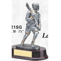 Resin Sculpture Award w/ Base (Lacrosse/ Male)
